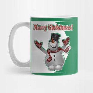 Merry Christmas Snow Man Mug